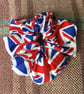 British flag themed cotton fabric scrunchie - Image 2
