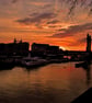 Albert Bridge River Thames London Sunset Photograph Print
