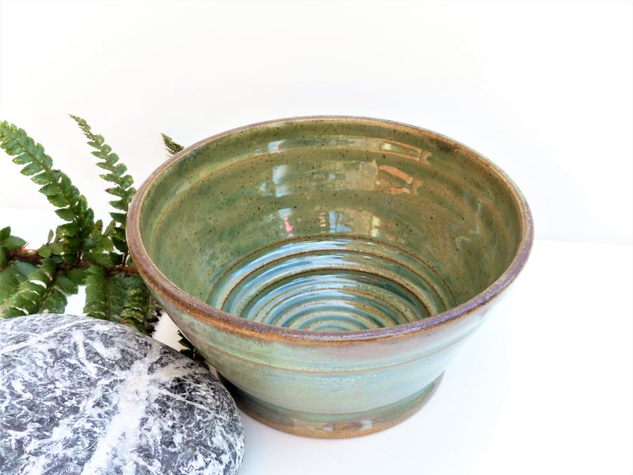 Spring Fields Landscape Breakfast -Soup Tapas Bowls Ceramic Stoneware 