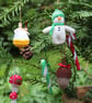 Set of Nine Hand Knitted Small Decorations - Image 2