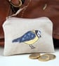Purse Coin Cosmetic Camera Accessory Blue Tit Nature Bird  - Image 1