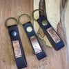 Swifts - Handmade Etched Copper & Leather Beltloop Keyring