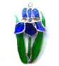 Iris Suncatcher Stained Glass Blue Purple Flower 027 - Image 5