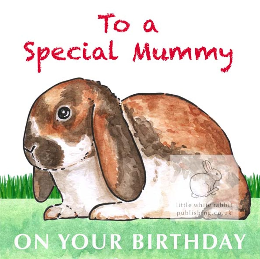 Sherry the Rabbit - Special Mummy Birthday Card