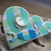Fish in the sea brooch