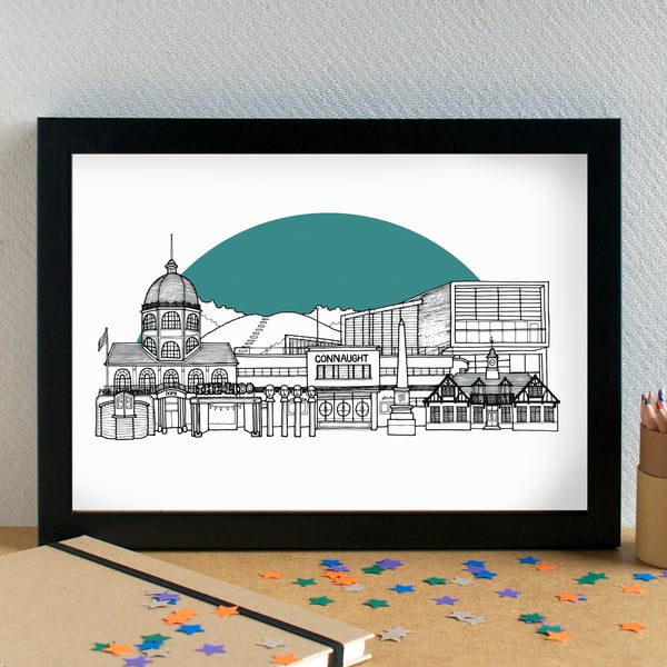 Worthing Skyline Art Print