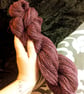 Plum Intended hand spun yarn – Cheviot wool - 275 yards