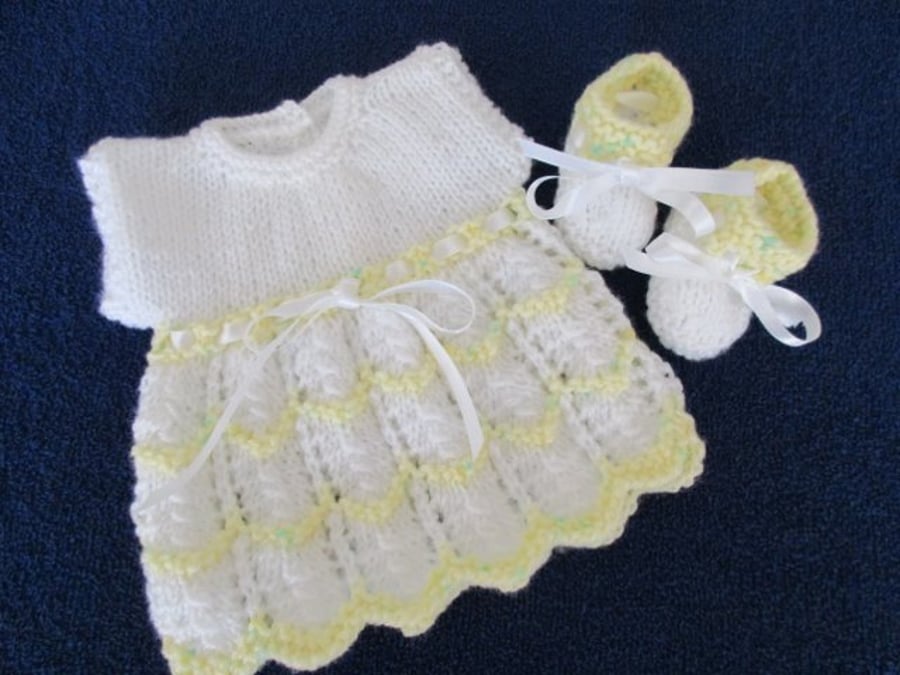 14" Baby Dolls Dress & Bootees