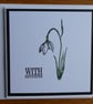Sympathy Card - Snowdrop - Image 3