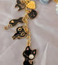 Simple Black Cat Bag Charm, Void Cat, Keyring  - Image 4