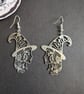 Witch silhouette earrings