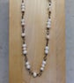Pearl and copper wirework necklace with toggle clasp, June birthstone  - Image 9