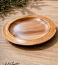 Handturned London plane bowl with shimmering gold resin inlay
