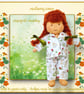 Marigold Moseley -  a handcrafted Mulberry Green doll