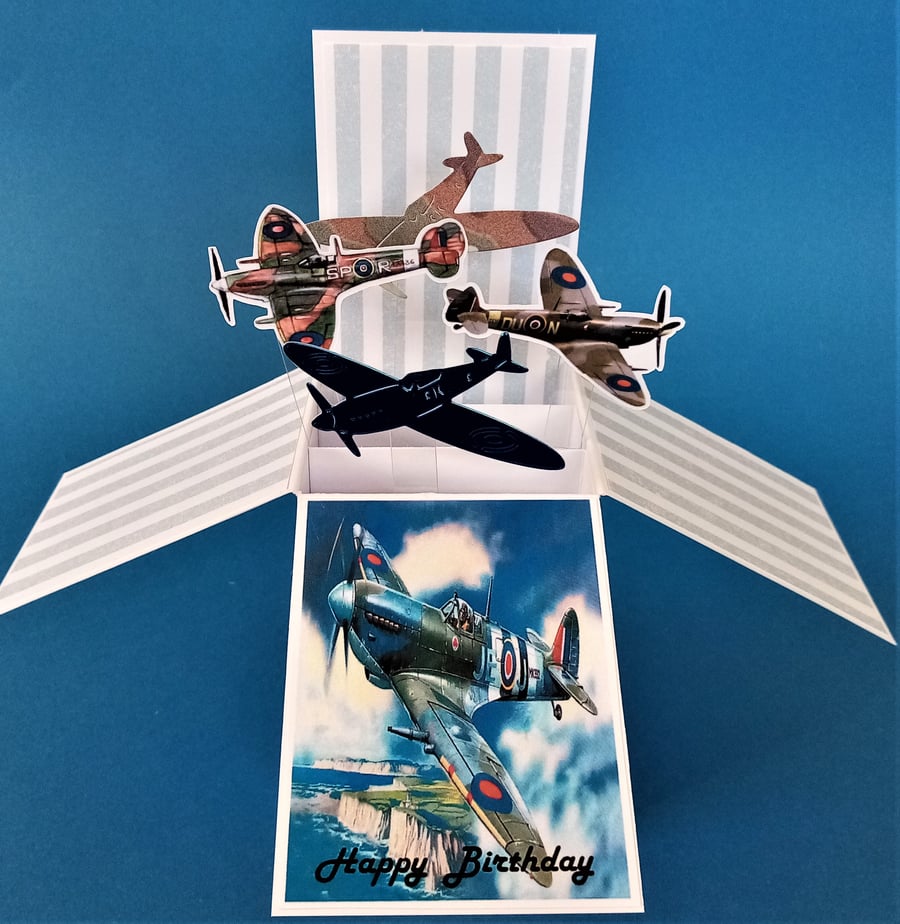 Spitfire Birthday Card