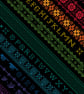 003 - Twisted Diagonal Rainbow Band Alphabet Sampler on Black - CS Pattern - Image 2