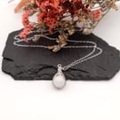 Sterling Silver Moonstone Pendant Necklace