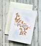 Leaves Thank You Cards - Set of 2 cards - original art, copper tones, blank  - Image 3