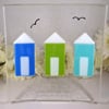SOLD-Glass Beach Huts Bowl