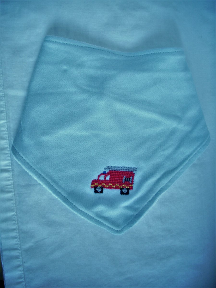 Fire engine dribble bib