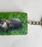 Otter Wooden Keyring - Image 1