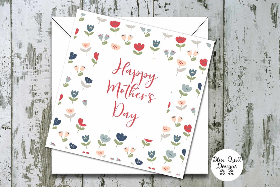 Mother's Day Card - Funky Farmhouse Floral
