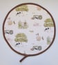 Aga Hob Lid Mats Pads Farm Round Covers With Loops Tractor Pig Cow Goat - Image 2