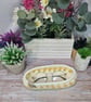 Glasses or trinket basket, hand crocheted  - Image 2