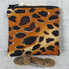 SALE: Coin purse, small purse, animal print