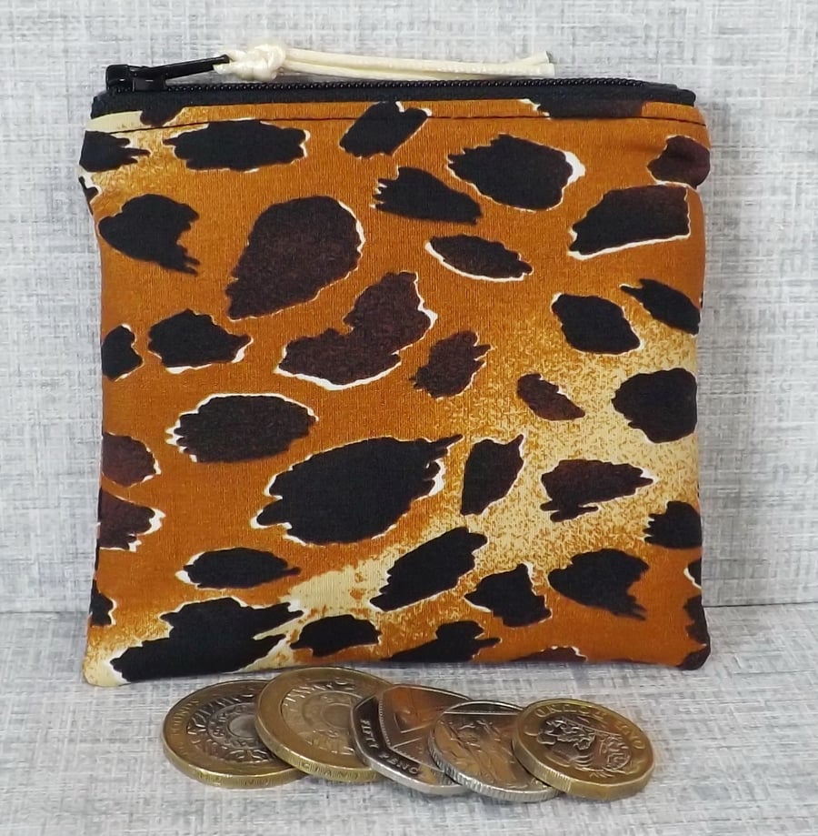 SALE Coin purse small purse animal print Folksy
