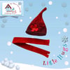 Garnet Shaded Pixie Hat and Scarf Set