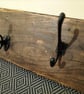 Beautiful Rustic Board with Vintage Coat Hooks - Image 4