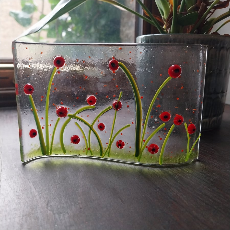 Flower meadow tea light ornament 