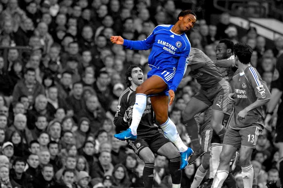 Didier Drogba Chelsea FC Stamford Bridge Photograph Print