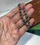 Pretty hand woven seed bead bracelet, summery bracelet in light green and purple - Image 5