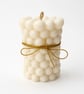 Pearl Sculptural Soy Candle - Modern Pillar Candle - Luxury Home Decor