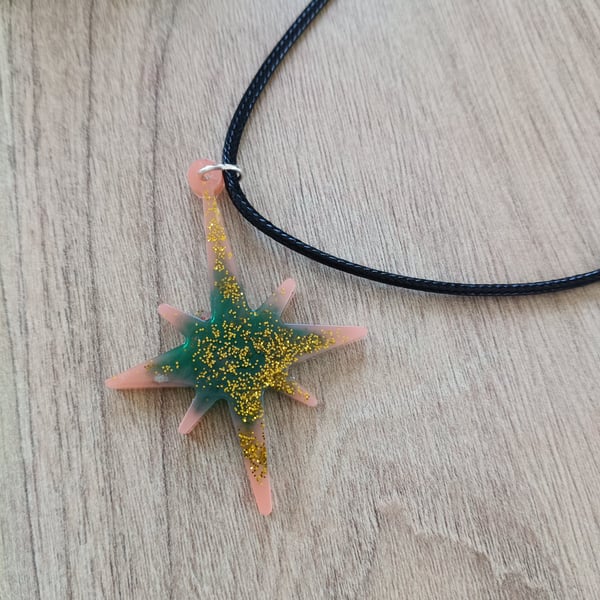 Beautiful star handmade necklace unique quirky gift 