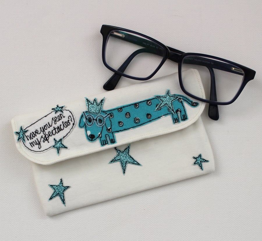 Glasses Case with Mr Sausage Dog