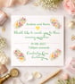 Floral Evening Wedding Invitation – Summer Wedding Reception Invite - Image 1