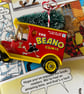 Vintage BEANO red CHRISTMAS decoration, collectable die cast vehicles  - Image 1