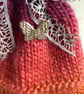 Unique knitted gift bag with silver butterfly - Image 3