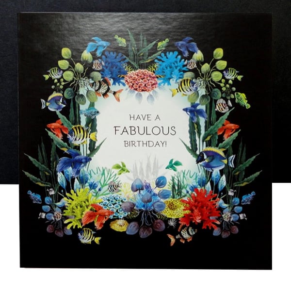  Coral Reef – Fabulous Birthday Card 