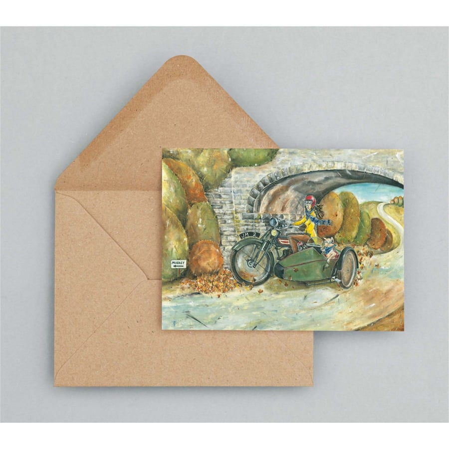 Off to Market - Jack & Marjie - Birthday Card - Blank Card - Greeting Card 