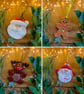 Hand Painted Ceramic Christmas Hanger, Pottery Hanging Decoration - Image 4