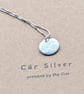 Fine Silver Single Disc Pendant