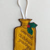 Felt Hot Water Bottle Christmas Tree Decoration