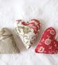 SET OF 3 LAVENDER BAGS - HAND EMBROIDERED  HEART SHAPED - Image 6