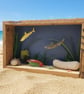 Under the Sea 3D Shadow Box Wall Art Coastal Ocean Decor Sea Core Wooden Wall Ha - Image 3