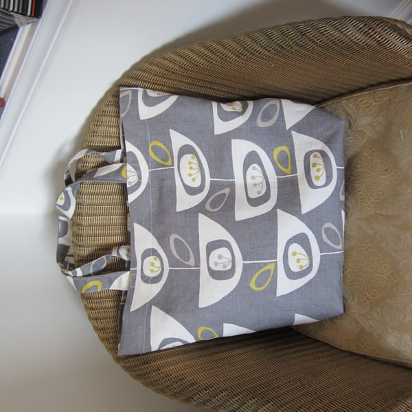 Retro Design Tote Shopping Bag  Linen & Cotton John lewis Seedheads Fabric