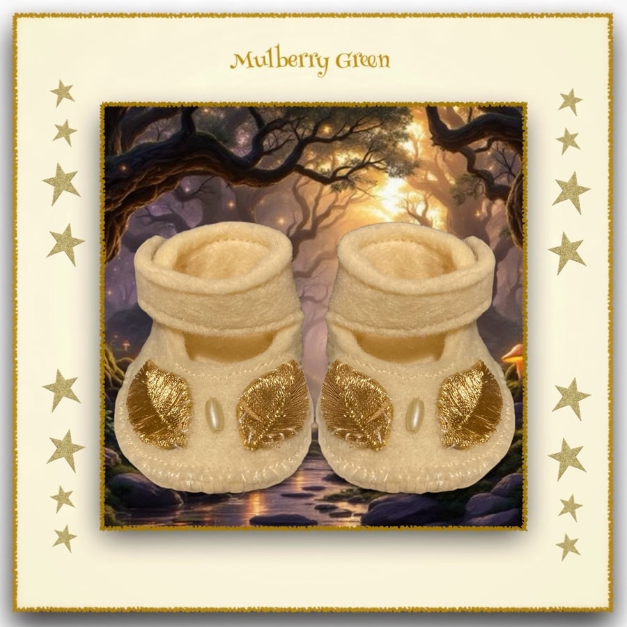 Reserved for Julie - Cream and Gold Shoes